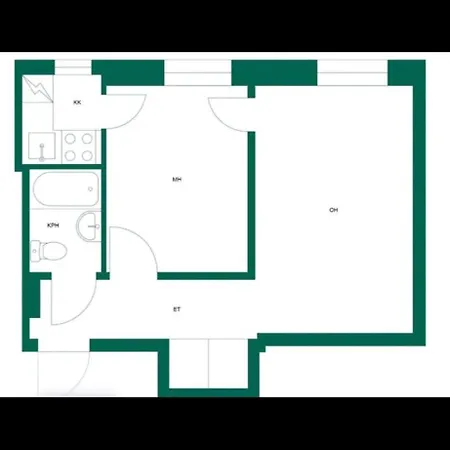 Lägenhet 2-room Flat In Alppila, Near Pasila Helsingfors